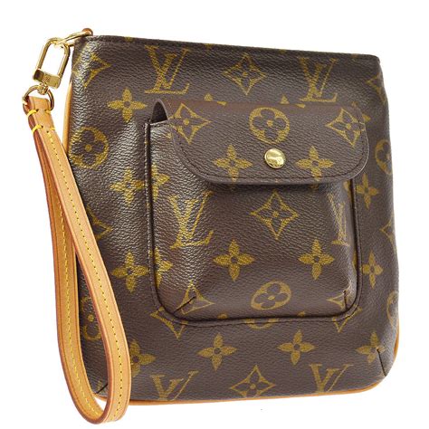 louis vuitton monogram wristlet|Louis Vuitton vanity pouch.